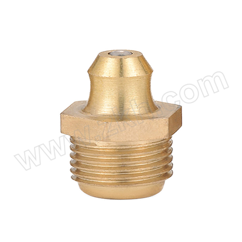 BOLET/博莱特 塔形铜制黄油嘴 TP M10×1 直通式180° 黄铜 1个