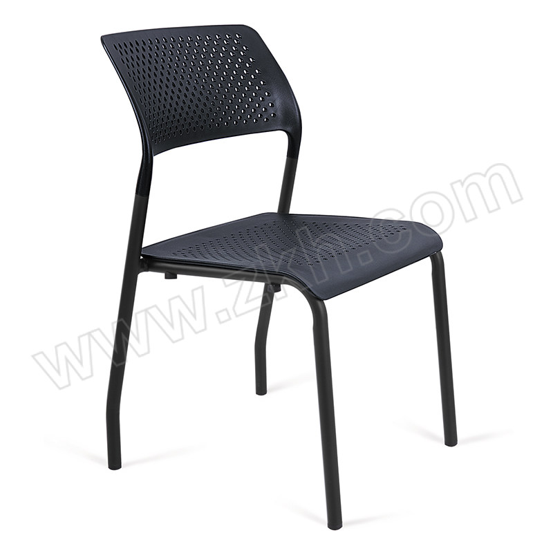 YOUQI/优企 简约会议椅办公椅洽谈座椅 YQ-PXY-01 尺寸490×490×810mm 黑色 1张