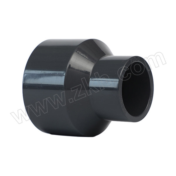 SHCN/协羽塑胶 UPVC异径直接(化工管配件)美标 2"×1" 1.6MPa 适配管外径60.33×33.4mm 深灰色 1个