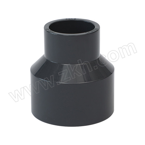SHCN/协羽塑胶 UPVC异径直接(化工管配件)美标 2"×1" 1.6MPa 适配管外径60.33×33.4mm 深灰色 1个
