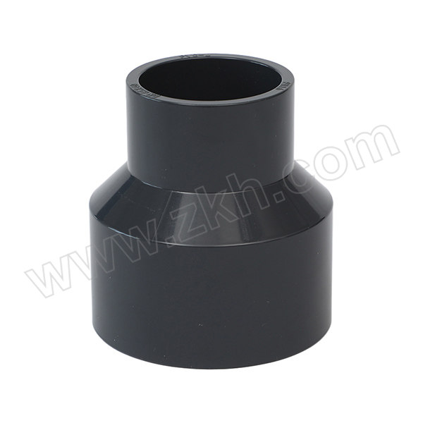 SHCN/协羽塑胶 UPVC异径直接(化工管配件)美标 2"×1" 1.6MPa 适配管外径60.33×33.4mm 深灰色 1个