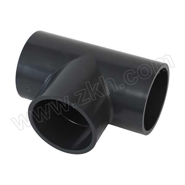 SHCN/协羽塑胶 UPVC三通(化工管配件) dn280 国标 1.6MPa 适配管外径280mm 深灰色 1个
