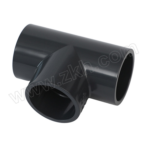 SHCN/协羽塑胶 UPVC三通(化工管配件) dn280 国标 1.6MPa 适配管外径280mm 深灰色 1个