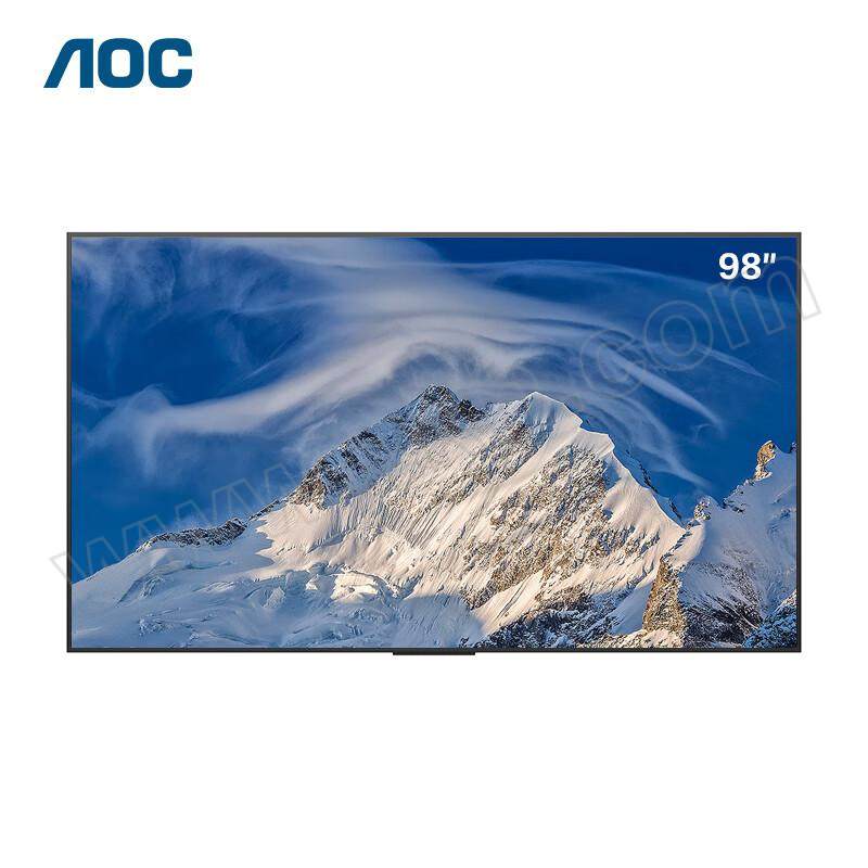 AOC 广告机 98U3 98" 黑色 4K 配普通挂架 含标准安装 1台