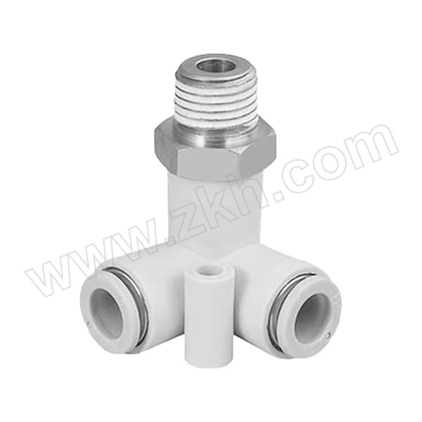 ANAIKE 正管螺纹弯头 KQ2D12-02GS 金属+塑料 快插12mm-外螺纹Rc1/4 1个