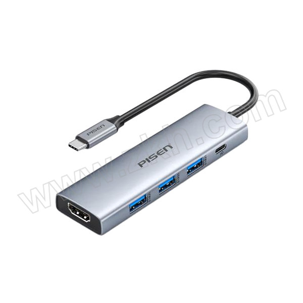 PISEN/品胜 Type-C扩展坞 PGM-HB01 苹果转换器MacBook USB-C转HDMI转接头 4K投屏 PD雷电3/4分线器通用iPadPro华为 五合一 1个