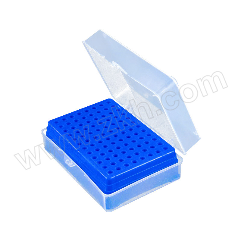 HYSTIC/海斯迪克 HKCL-334系列移液器吸头盒 10μL 96孔 蓝色 122×88×45mm 孔径4.8mm 1个