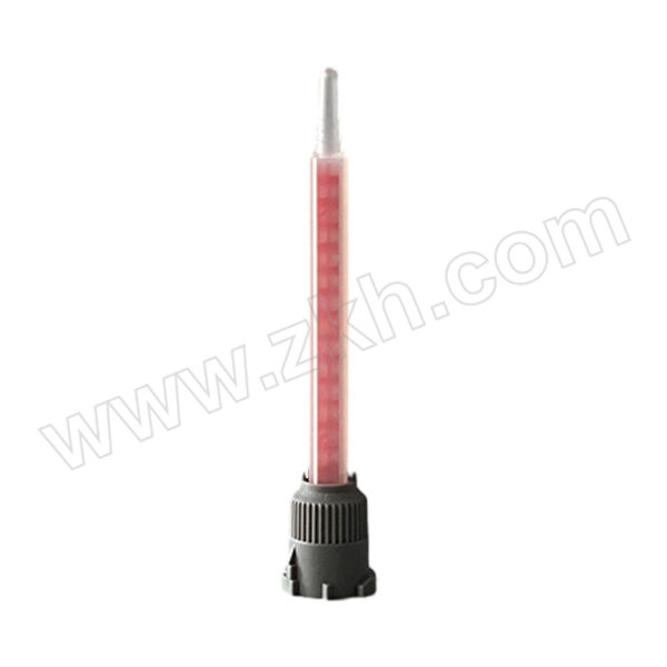 ZKH/震坤行 混合管 MBQH05-16(10:1) 旋口 50mL 4:1/10:1 内径5.3mm 外径7mm 节数16 总长90mm 出胶口径1.5mm 1支