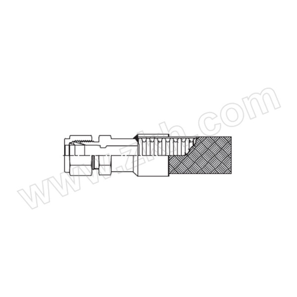JPE/沅亨 插头 D-S6-Y506-03J-10A-60  SS316 Y506金属软管10A(外网304材质) 两端3/8"卡套连接L=60CM 含两端接头长度介质H2、02、Ar、sicl4、N2、C2H2 130℃ 压力80PSI 1个