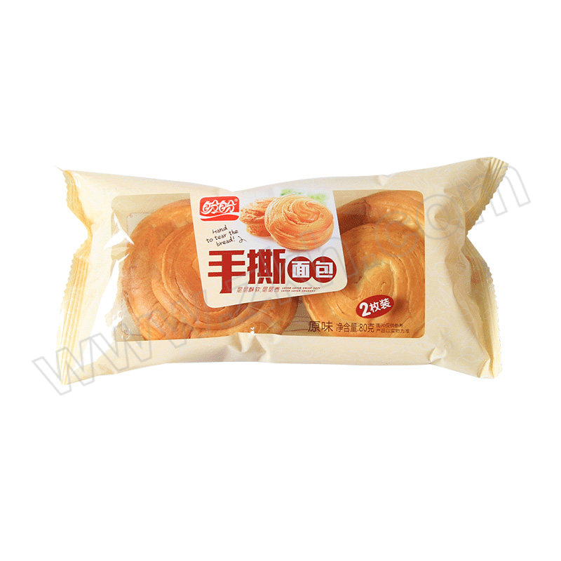 PP/盼盼 手撕面包 奶香味 80g/包 2枚装 1包