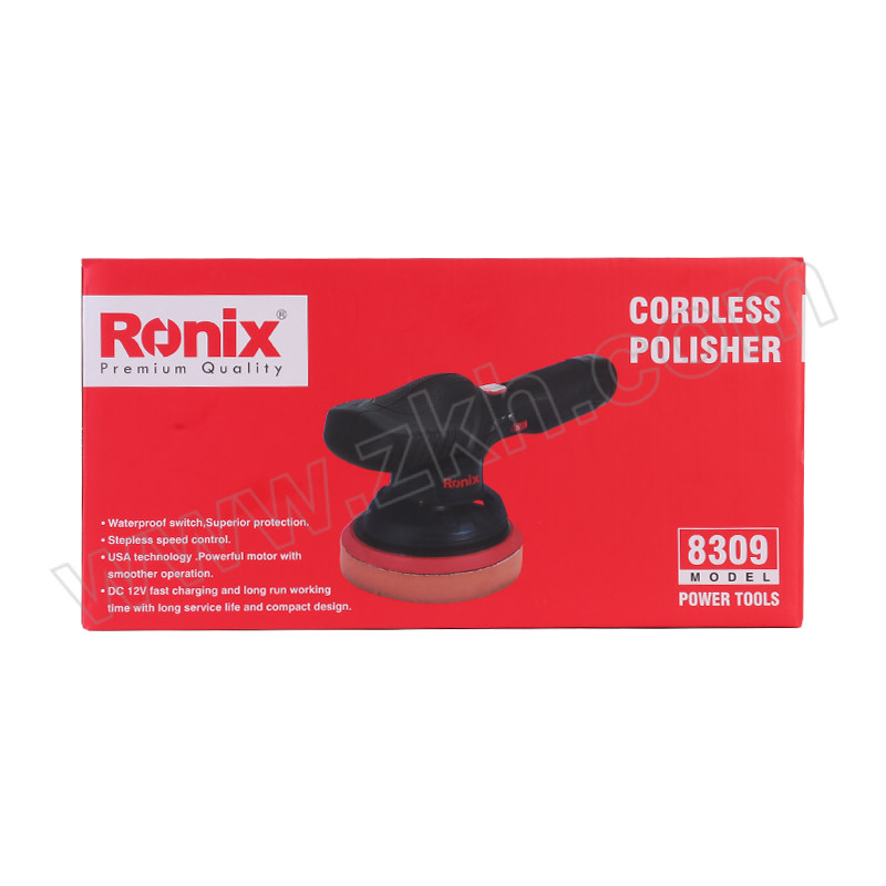 RONIX/罗尼克斯 抛光机 8309 偏心/无线 2000mAh 两电一充 1个