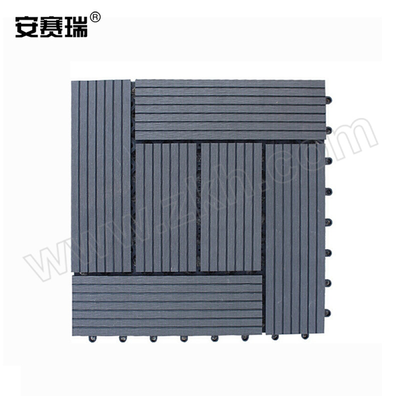 ANSAIRUI/安赛瑞 塑木地板 520059 30×30cm 灰黑色 1包
