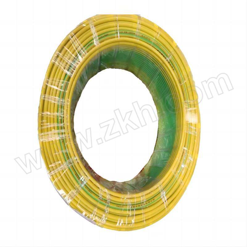 XB/秦源 ZR-BV-450/750V-1×1.5 黄绿双色 100m 1卷 西部电缆铜芯聚氯乙烯绝缘C级阻燃布电线