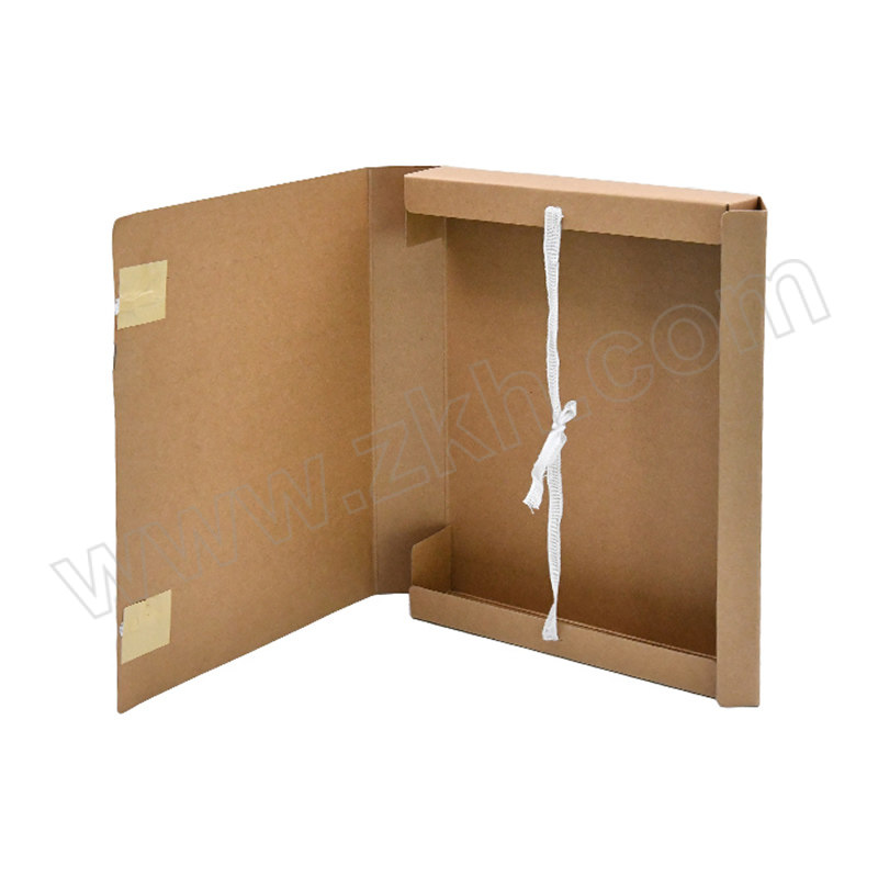 ZKH/震坤行 国产A级牛皮纸 加厚250g牛皮纸档案盒 HBG-PB60 背宽 60mm 10个 1包