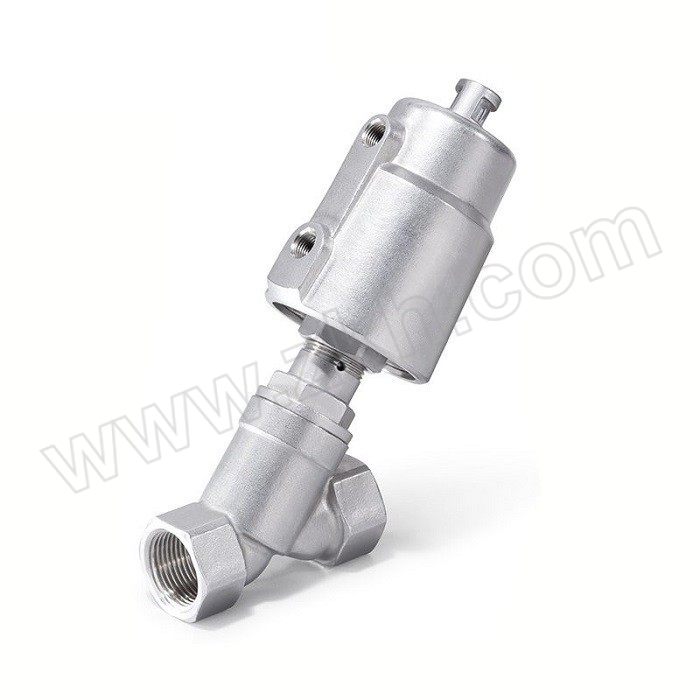 ESG 100系列螺纹式高温型气控角座阀 100A501D20YG111A3 单作用常闭 正向 BSP内螺纹 CF8不锈钢 DN20-50缸 1个