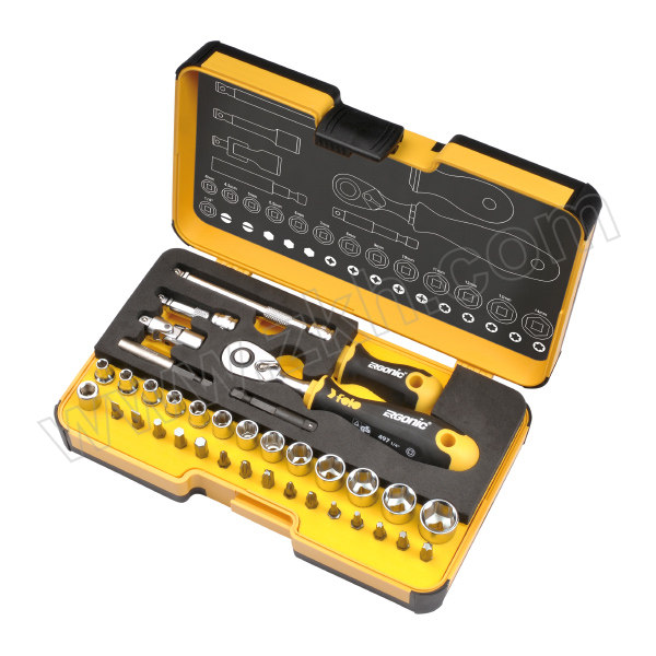 FELO/德国菲龙 36件1/4"棘轮扳手工具套装 05783656 1套