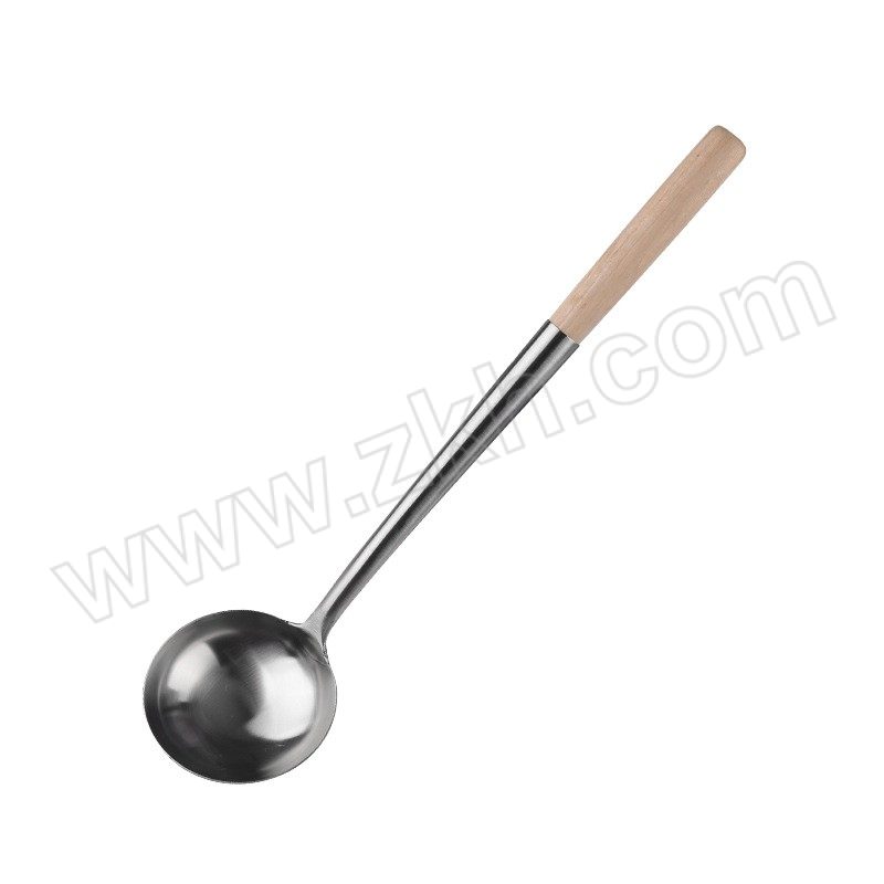SHIYONG/十咏 长木柄不锈钢加厚炒菜勺 50×12.5cm 8两 1个
