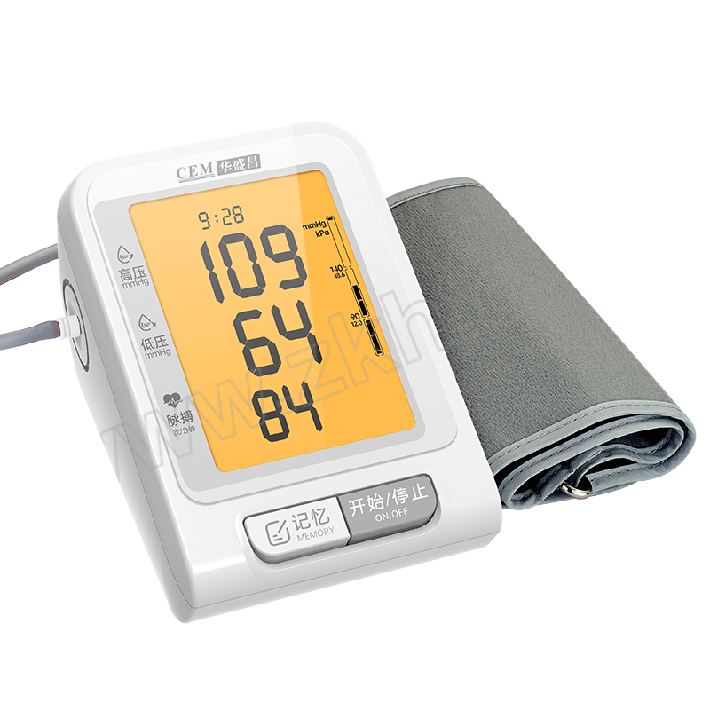 CEM/华盛昌 上臂式智能测量血压仪 BP-108 语音播报 高压报警 30组记录 电池电源双供电 1台