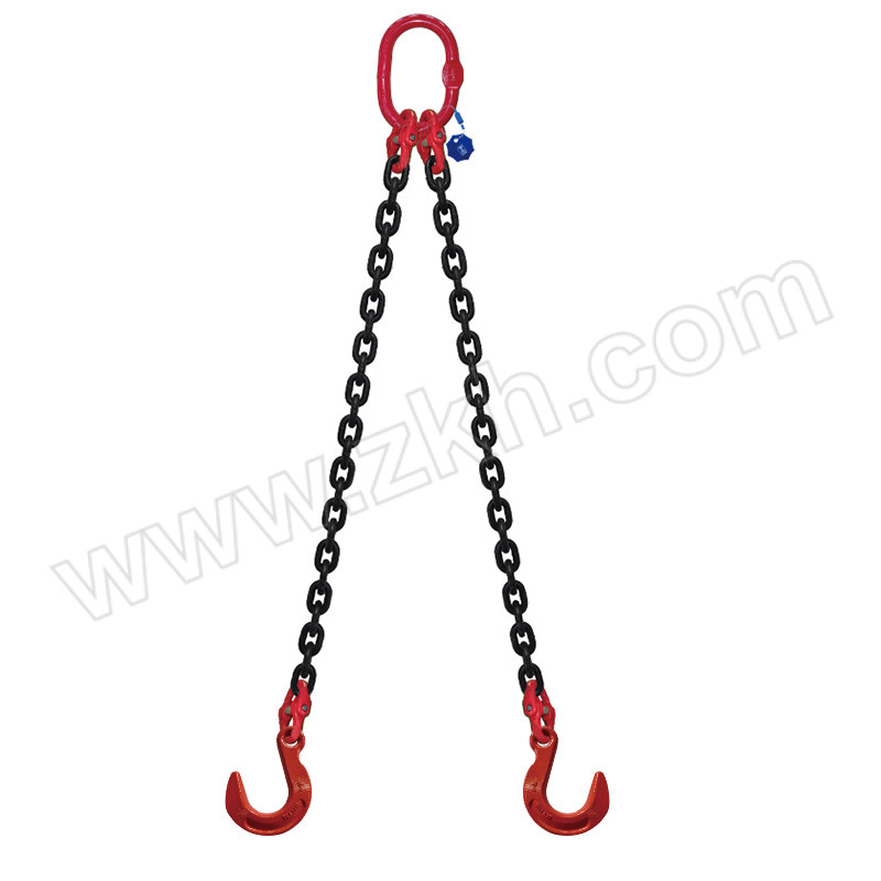 SPM/萨佩姆 双腿链条索具 SPM16-6082 04 0°~45°额定载荷2.8t 使用长度4m 配大眼宽口吊钩 链条直径8mm 1个