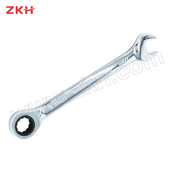 ZKH/震坤行 12件公制精抛光棘轮两用扳手组套 HHT-MRCS012 8~19mm 1套