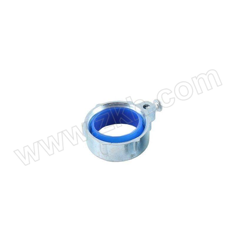 QIANHUAZHIKE/谦华智科 锌合金接地线式内丝钢管穿线护口护线帽接头 DN100-G4寸 内丝螺纹4寸 1个
