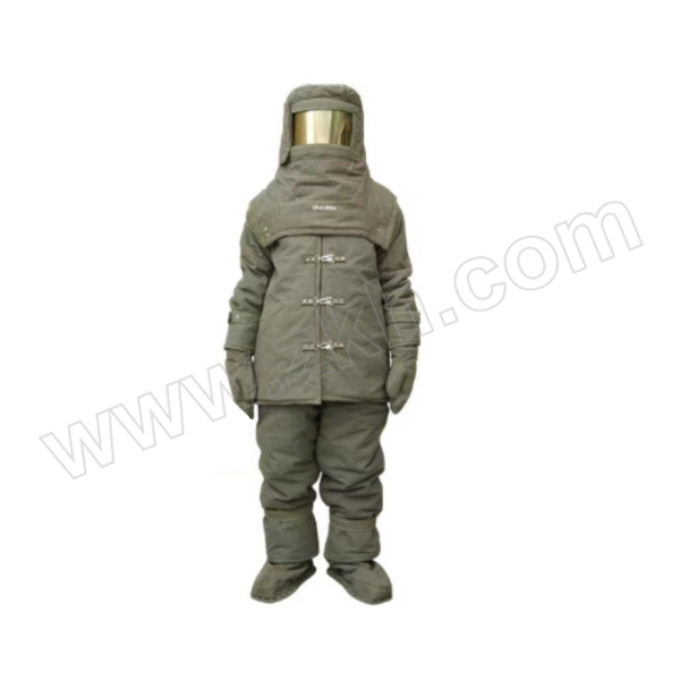 LWSH/劳卫士 避火服套装 QLWS-002 XL 青绿色 含上衣+裤子+头罩+手套+脚套 1套