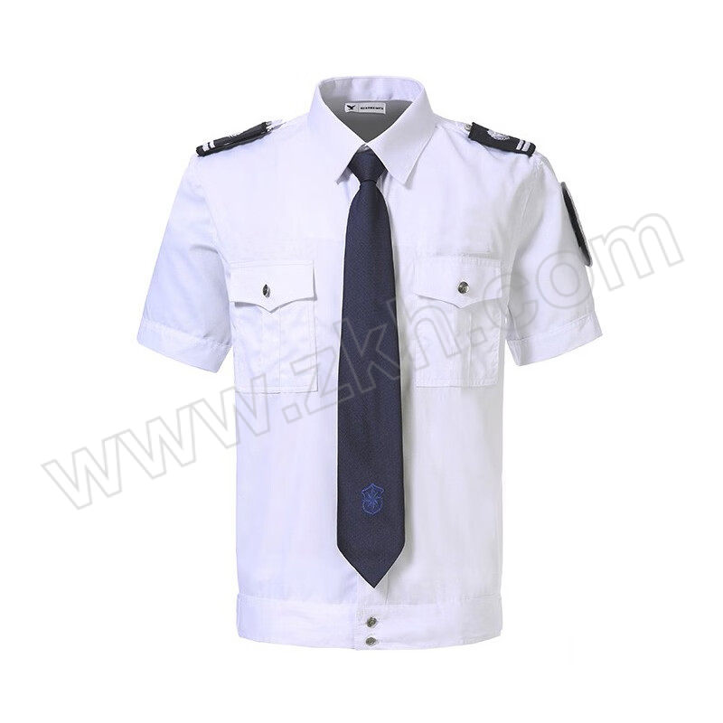 QIANYIYANG/千以扬 保安短袖衬衣 TY-BABDD 170码 白色 含上衣×1+领带×1+标志×1套 1套
