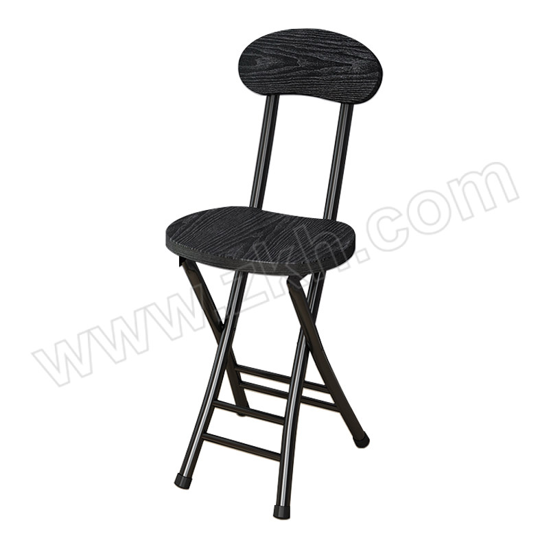 KAIBAIXIANG/凯柏象 简约可折叠餐椅 KBX-JJGL-0024 尺寸240×320×760mm 黑色+黑色 1把