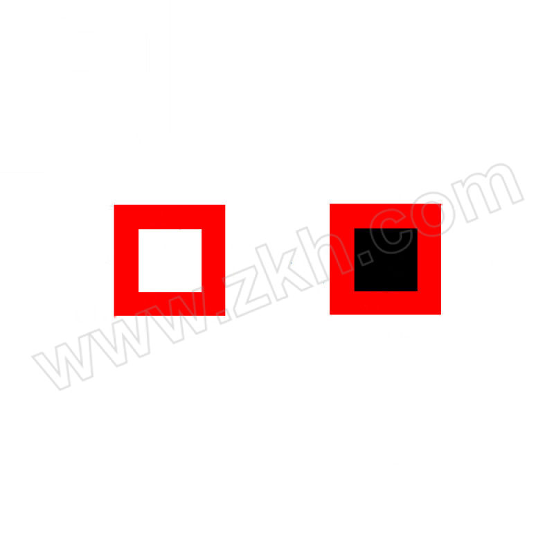 BOSSIO/波仕欧 变色示温贴片/电力温度测试纸/感温贴纸 SWB-80 80℃白变黑 20×20mm 1张