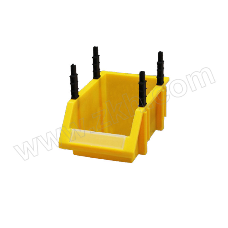 CNMF/谋福 斜口组合式零件盒 Q1号黄色 外尺寸180×115×80mm 内尺寸150×100×75mm 1个
