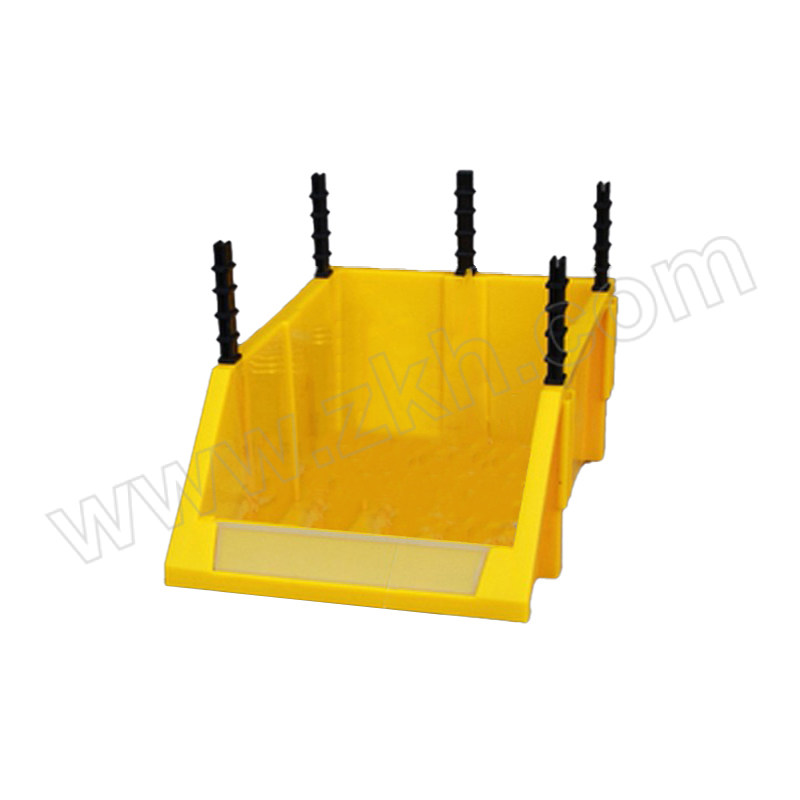 CNMF/谋福 斜口组合式零件盒 Q3号黄色 外尺寸350×200×150mm 内尺寸280×180×140mm 1个