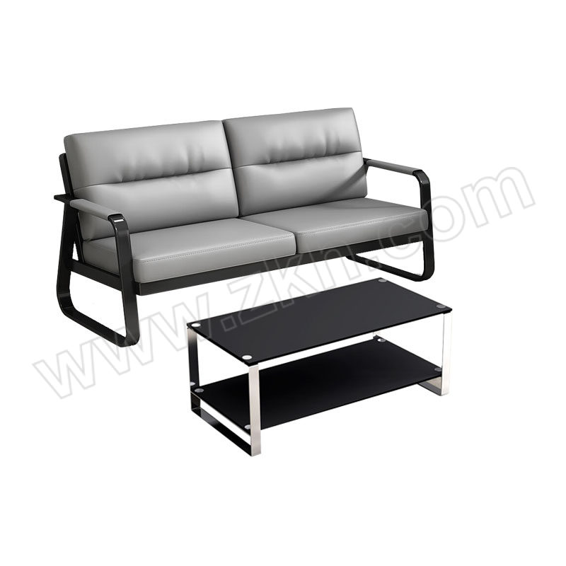 SHANGYUE/上跃 商务钢架西皮3人沙发+长茶几 SYF-076 1720×800×840mm 1套