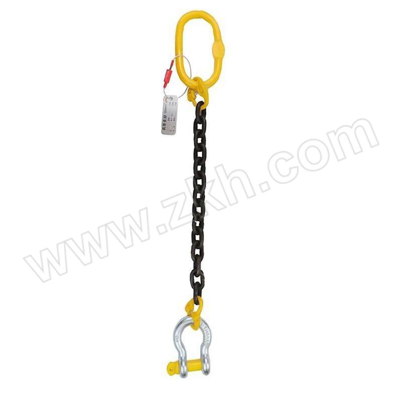 PPU/品尔优 单腿链条成套索具(弓型卸扣-G209) UCR1-06 额定载荷1.12t 使用长度8.5m 1件