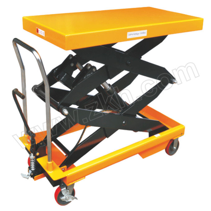 NCKO/诺克 手动升降平台车 PTS1000 载重1000kg 台面尺寸1200×610mm 提升高度1700mm 1台
