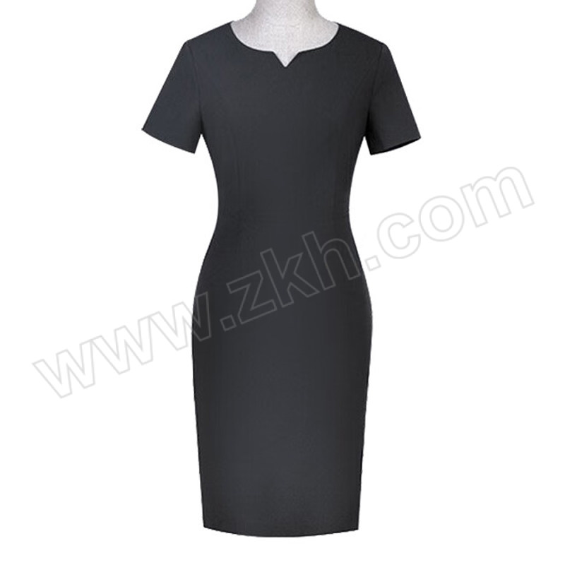 ALINIU/阿力牛 酒店前台工作连衣裙 AGF281 4XL 黑色 1件