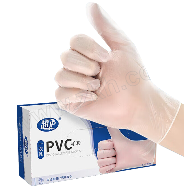 CHAOHU/超护 一次性PVC手套 S 透明 100只 1盒
