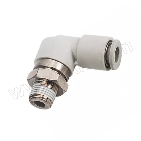 ANAIKE 高速旋转弯头 KXL06-03S 金属+塑料 快插6mm-外螺纹Rc3/8 1个