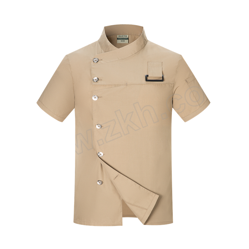 QIANYIYANG/千以扬 夏季短袖厨师服 TY-TL1661 2XL 驼色 1件