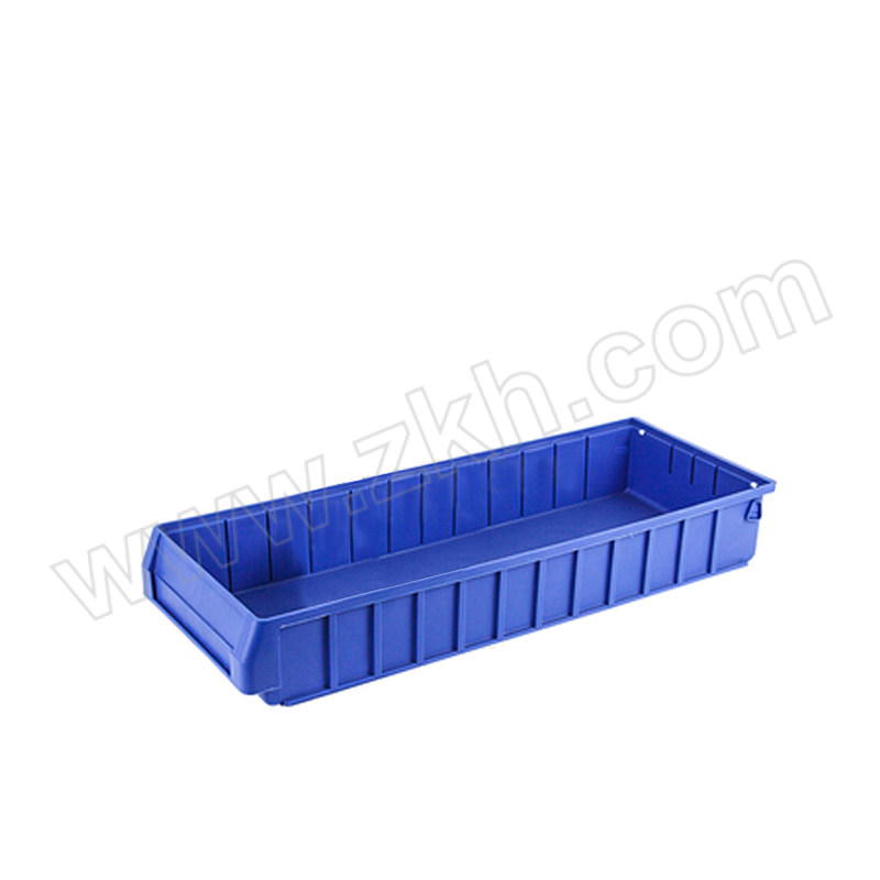 CNMF/谋福 分隔式塑料零件盒 中号无隔板 外尺寸600×235×90mm 内尺寸555×210×85mm 蓝色 1个
