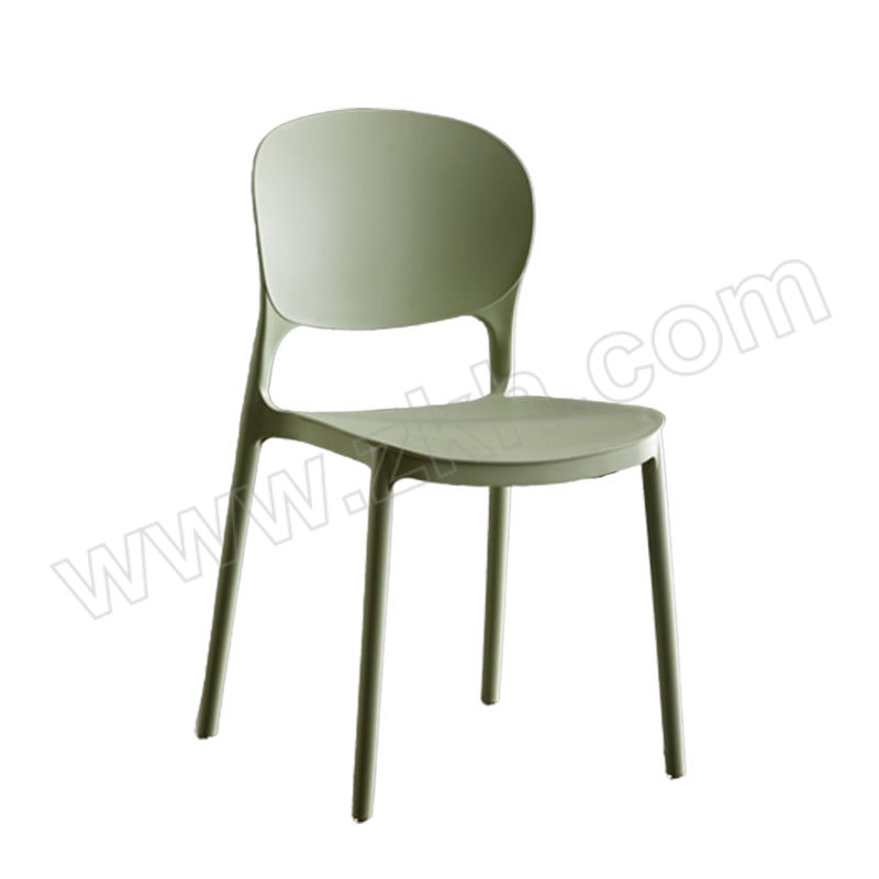 SHANGYUE/上跃 靠背塑料椅餐椅 抹茶绿 1把