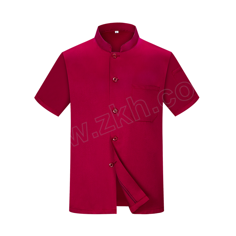 QIANYIYANG/千以扬 夏季短袖厨师服 TY-TL1606 M 红色 1件