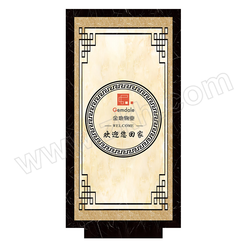 MAWOSI/马沃斯 PVC电梯货梯地垫(定制款) XM-HCF 非标尺寸 厚3mm 0.1平方米 金地物业定制 金字招牌 1块