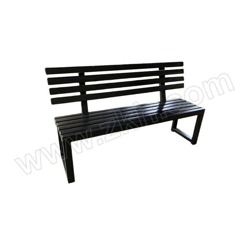 DAODING/稻丁 公园有靠背椅 DD-KBY-001 2.2m 黑色 卸货 需要组装 1个