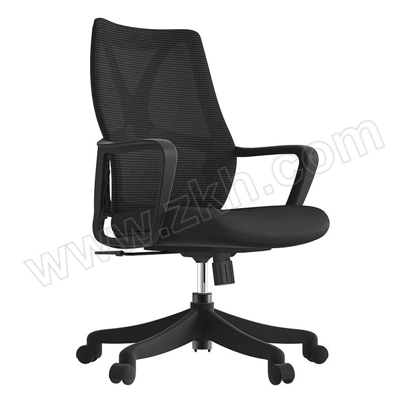 YUESHAN/悦山 办公椅黑色网椅不带头枕 YSOC1HS631BW 尺寸605×630×970~1055mm 1张