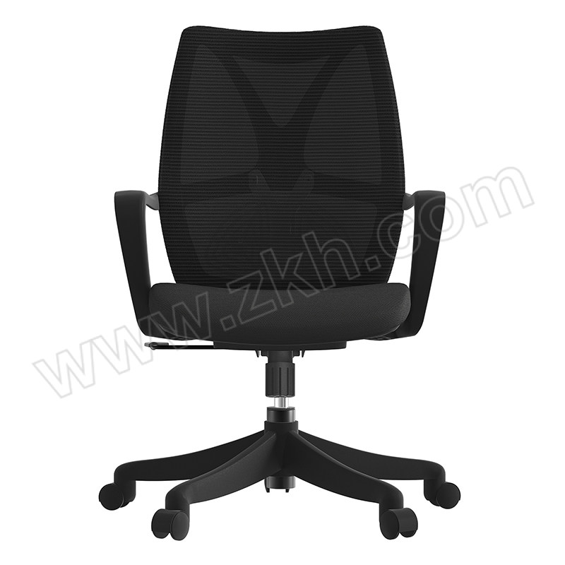 YUESHAN/悦山 办公椅黑色网椅不带头枕 YSOC1HS631BW 尺寸605×630×970~1055mm 1张