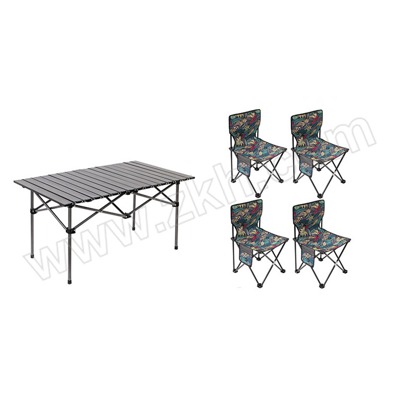 SX/韶希 简约休闲黑色95cm一桌四椅组合 SX-QTZ-512 桌子950×550×500mm 椅子390×390×650mm 1套