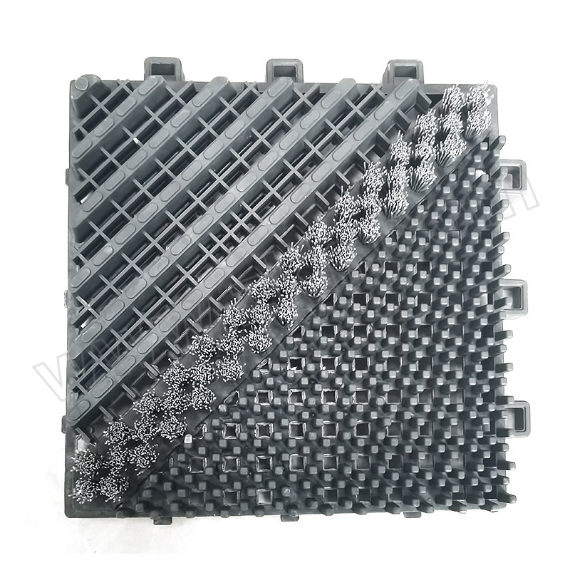 ZKH/震坤行 升级版三合一模块地垫 SMGR-GR 主体150×150mm 单刷-灰刷灰块 厚约25mm 1块