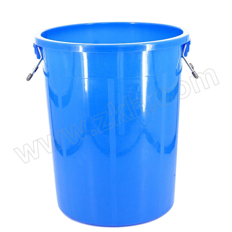 RJH/锐军鸿 塑料圆桶 RJH-LSWG-100 φ500×620mm 壁厚3mm 蓝色 无盖 1个