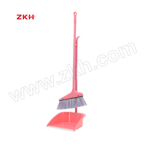 ZKH/震坤行 塑料簸箕带扫把 ZKH-JJK001 海洋蓝/樱花粉随机发货 以实际到货为准 1套