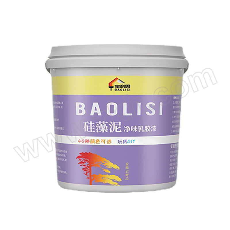 BAILISI/宝利思 硅藻泥净味乳胶漆 VN0108-4 瑞士红 20kg 1桶